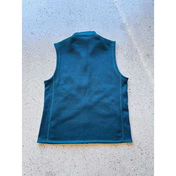 mens green/turquoise fleece patagonia zip up vest size xl - Picture 5 of 5